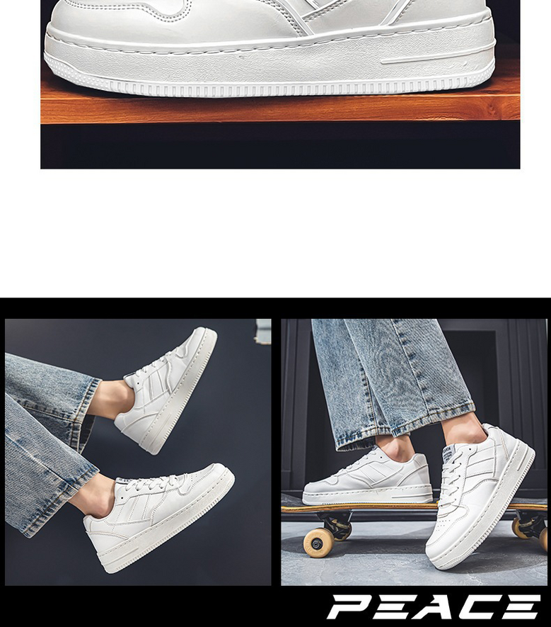 Men's athletic shoes, all-season, high-heeled casual style