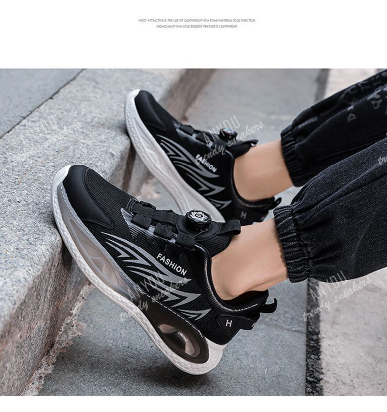 Men's athletic shoes with AIR cushioning