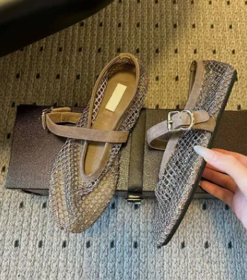 Original Quality AAA Designer Copy Women's Mesh Flats Shoes