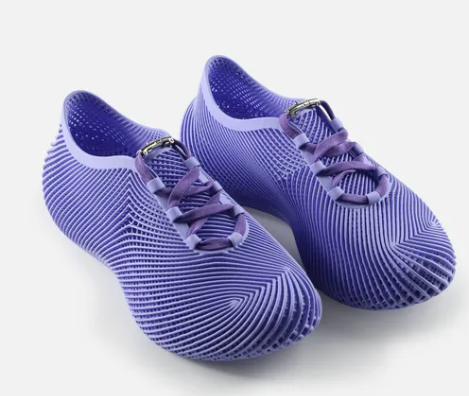 3D Printed Purple Outdoor Walking Shoe